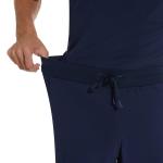 COZYFIT Scrub Pants for Men - Slim Jogger Pants with 5 Pockets, Yoga Waistband, Anti-Wrinkle Scrubs for Men Navy Blue