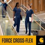 Carhartt Cross-Flex Scrubs for Women, V-Neck Scrub Tops