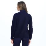 Navy Unisex Fleece Zip Front Scrub Jacket