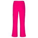 Natural Uniforms Women's Cool Stretch V-Neck Top and Cargo Pant Set (Hot Pink, Small-Petite)