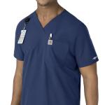 Carhartt Scrubs C16113 Force® Modern Fit V-Neck Top Large Navy