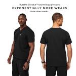 FIGS Leon Three-Pocket Scrub Top for Men - Black, XL