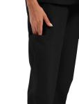 GGEH Scrub for Women Set - Stretch Scrub Top & Jogger Pants Mandarin Collar Anti-Wrinkle Scrub Suit Medical Uniform (Black, Medium)