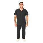 Men's Black Medical Scrub Set by M&M