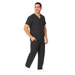 Men's Black Medical Scrub Set by M&M