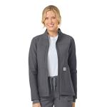 Carhartt Scrubs C81023 Women's Rugged Flex® Modern Fit Bonded Fleece Jacket Small Pewter