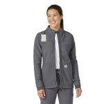 Carhartt Scrubs C81023 Women's Rugged Flex® Modern Fit Bonded Fleece Jacket Small Pewter