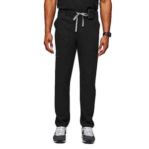 FIGS Cairo Cargo Scrub Pants for Men – Black, M