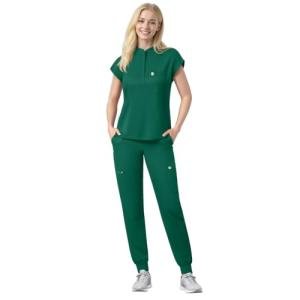 Eipnare Scrubs Set for Women Medical Uniform Nurse Suit, Anti-Wrinkle Scrub Top Jogger Pant&11 Pockets,4 Way Stretch Workwear
