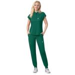 Eipnare Scrubs Set for Women Medical Uniform Nurse Suit, Anti-Wrinkle Scrub Top Jogger Pant&11 Pockets,4 Way Stretch Workwear