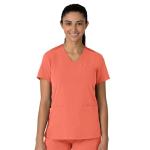 Wink Nova Women's Flex-n-Reach V-Neck Scrub Top - Sugar Coral, L