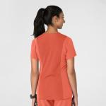 Wink Nova Women's Flex-n-Reach V-Neck Scrub Top - Sugar Coral, L