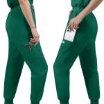 Eipnare Scrubs Set for Women Medical Uniform Nurse Suit, Anti-Wrinkle Scrub Top Jogger Pant&11 Pockets,4 Way Stretch Workwear
