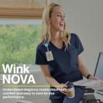 Wink Nova Women's Flex-n-Reach V-Neck Scrub Top - Sugar Coral, L