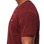 FIGS Leon Three-Pocket Scrub Top for Men - Burgundy, M