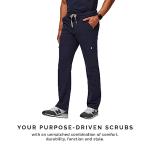 FIGS Cairo Cargo Scrub Pants for Men – Navy Blue, S