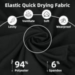 KARAZZO Women's Medical Scrub Sets Stretch V-Neck Scrub Top & Jogger Pant with 8 Pockets Nursing Uniform Scrubs Suit (Black, Small)