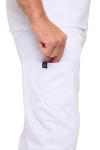 Natural Uniforms Mens Luxe Stretch Jogger Scrub Set (White, X-Large)