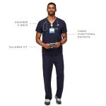 FIGS Chisec Three-Pocket Scrub Top for Men – Navy Blue, 2XL