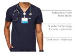FIGS Chisec Three-Pocket Scrub Top for Men – Navy Blue, 2XL