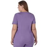 Hanes Women's Scrubs Healthcare Top, Moisture-Wicking Stretch Scrub Shirts, Ribbed Back Panel