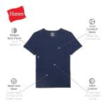 Hanes Women's Scrubs Healthcare Top, Moisture-Wicking Stretch Scrub Shirts, Ribbed Back Panel