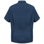 Red Kap mens Zip-front Smock Medical Scrubs Jacket, Navy, 3X-Large US