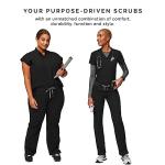 FIGS Kade Cargo Scrub Pants for Women - Black, M-Petite