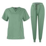 Scrubs for Women Set Scrubs for Women Set Stretch V-Neck Scrub Top & Jogger Pant Medical Uniform Scrub Sets for Woman with Pockets Mint Green Medium