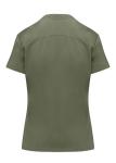 Natural Uniforms Womens Cool Stretch Modern Tuck-In Top Yoga Jogger Scrub Set (Olive, Large)