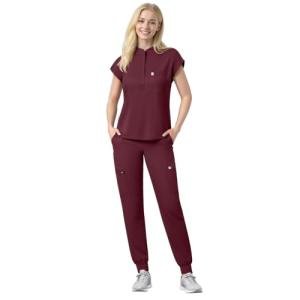 Eipnare Scrubs Set for Women Medical Uniform Nurse Suit, Anti-Wrinkle Scrub Top Jogger Pant&11 Pockets,4 Way Stretch Workwear