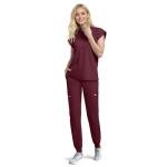 Eipnare Scrubs Set for Women Medical Uniform Nurse Suit, Anti-Wrinkle Scrub Top Jogger Pant&11 Pockets,4 Way Stretch Workwear