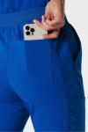 Fabletics Women's High Rise Active Scrub Jogger - MotionTech, 4-Way Stretch, Pocket-Packed, Lightweight, Semi-Slim Fit, M/Short 26 in | 26, Royal Blue