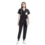 uniformsworld Scrubs for Women Set - Stretch Scrub Top & Pants with 8 Pockets, Yoga Waistband, Anti Wrinkle, Slim Fit
