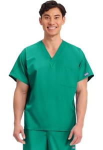 Cherokee Big and Tall Originals Unisex V-Neck Scrubs Shirt, Surgical Green, XXXXX-Large