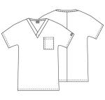 Cherokee Big and Tall Originals Unisex V-Neck Scrubs Shirt, Surgical Green, XXXXX-Large