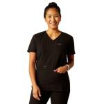 ARIAT Women’s Clara 6 Pocket Scrub Top Black