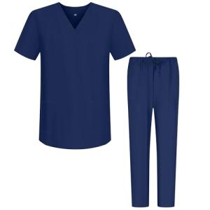 MISEMIYA Uniforms Unisex Medical Scrubs Set – Medical Uniform with Scrub Top and Pants - Ref.6801-6802
