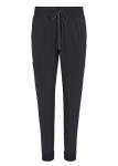 Natural Uniforms Womens Cool Stretch Modern Tuck-In Top Yoga Jogger Scrub Set (Black, Medium)
