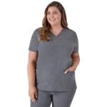 Hanes Women's Scrubs Healthcare Top, Moisture-Wicking Stretch Scrub Shirts, Ribbed Back Panel