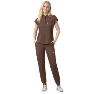 Eipnare Scrubs Set for Women Medical Uniform Nurse Suit, Anti-Wrinkle Scrub Top Jogger Pant&11 Pockets,4 Way Stretch Workwear