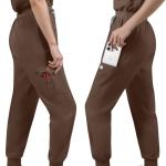 Eipnare Scrubs Set for Women Medical Uniform Nurse Suit, Anti-Wrinkle Scrub Top Jogger Pant&11 Pockets,4 Way Stretch Workwear