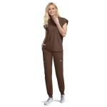 Eipnare Scrubs Set for Women Medical Uniform Nurse Suit, Anti-Wrinkle Scrub Top Jogger Pant&11 Pockets,4 Way Stretch Workwear