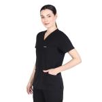 Unisex 7 Pocket & 10 Pocket Scrub Set - Black