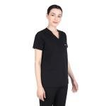 Unisex 7 Pocket & 10 Pocket Scrub Set - Black