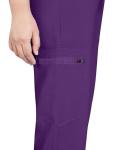 Eadflie Scrubs for Women Medical Scrubs Set - V-Neck Top & Jogger Pants with 5 Pockets, Soft Stretch Woven fabric,Side splits - (Purple/M)