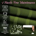 YEZEX Scrubs for Women Set, Medical Scrubs Top & Pants, Women's Jogger Scrub Set w/ 10 Pockets(Army Green)