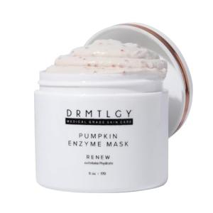 DRMTLGY Pumpkin Enzyme Face Mask with Jojoba Beads. Gentle Exfoliating Pumpkin Facial Mask for Dullness, Uneven Skin Tone, Fine Lines and Wrinkles. 5.5 oz