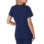 Hanes Women's Scrub Top, Comfort Fit 3-Pocket Healthcare Top for Women, Moisture-Wicking Medical Scrub Shirt
