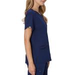 Hanes Women's Scrub Top, Comfort Fit 3-Pocket Healthcare Top for Women, Moisture-Wicking Medical Scrub Shirt